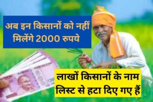 अब इन किसानों को नहीं मिलेंगे 2000 रुपये, लाखों किसानों के नाम लिस्ट से हटा दिए गए हैं.